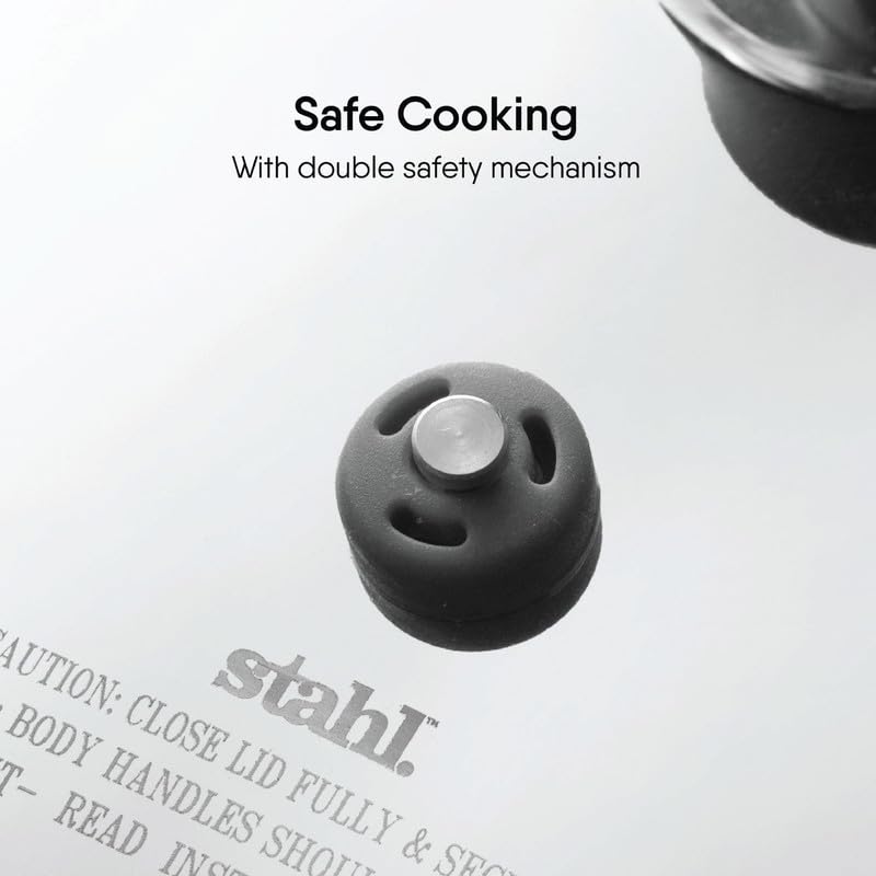 Image of Stahl Xpress Triply 2.5 Liters Broad & 3 Liters Tall Pressure Cooker Combo | Stainless Steel Outer Lid Induction and Gas Stove Compatible | 5 Years Warranty