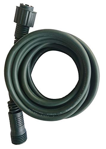 hellum LED-System Profi Lichterkette für Außen verlängerbar Verlängerungskabel, wetterfest, Länge 300cm, Kabel GRÜN, outdoor 555936