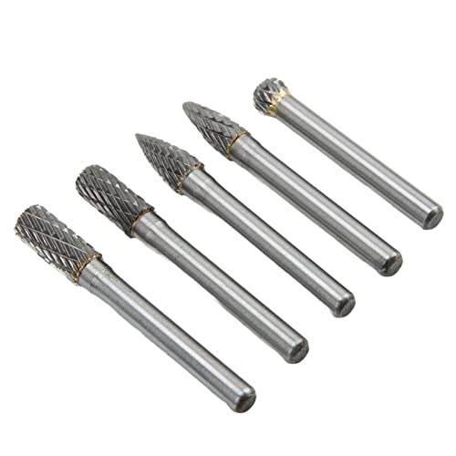 Set de 5 fresas rotativas de carburo de tungsteno miniatura 7