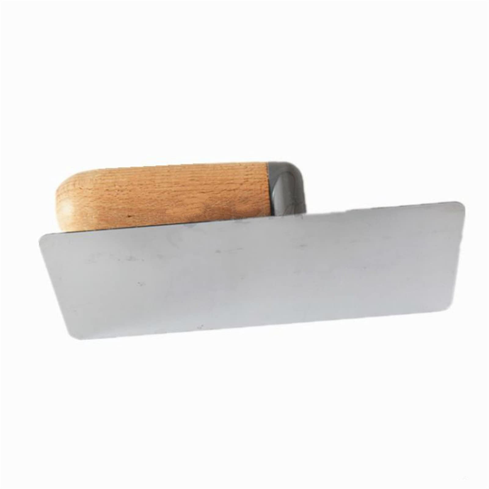 llana de enyesado llana de acero inoxidable Paleta puntiaguda, 2 piezas de acero inoxidable, mango de madera, tablero de mortero, paleta artesanal for el hogar, soporte de construcción, herramienta de
