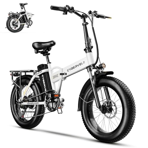 Image of 1000W Folding Electric Bike, 48V 20.8AH Large Removable Battery E-Bike, 30+MPH, 80 Miles Max Range, 20 inch Fat Tire Electric Bike for Adults, Adult Electric Bicycles for Commute