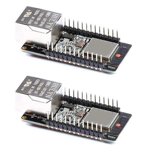 ARCELI 2 Stück ESP32 Modul WT32-ETH01 Embedded Serial Port Networking Bluetooth + WiFi Combo Gateway-Modul Kompatibel mit Arduino