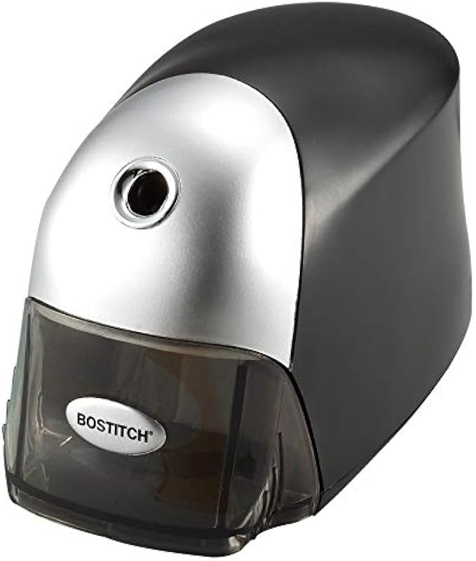 Stanley Bostitch Heavy Duty 1-Hole Electric Pencil Sharpener with Auto Stop Mechanism (EPS8HD-BLK)