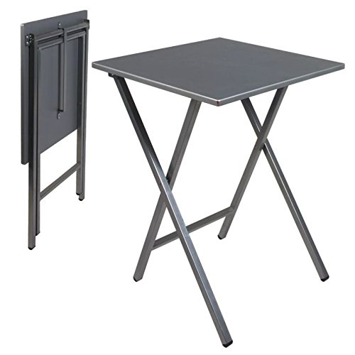 dcasa - Folding Square Table, Grey, 48 x 48 x 65 cm