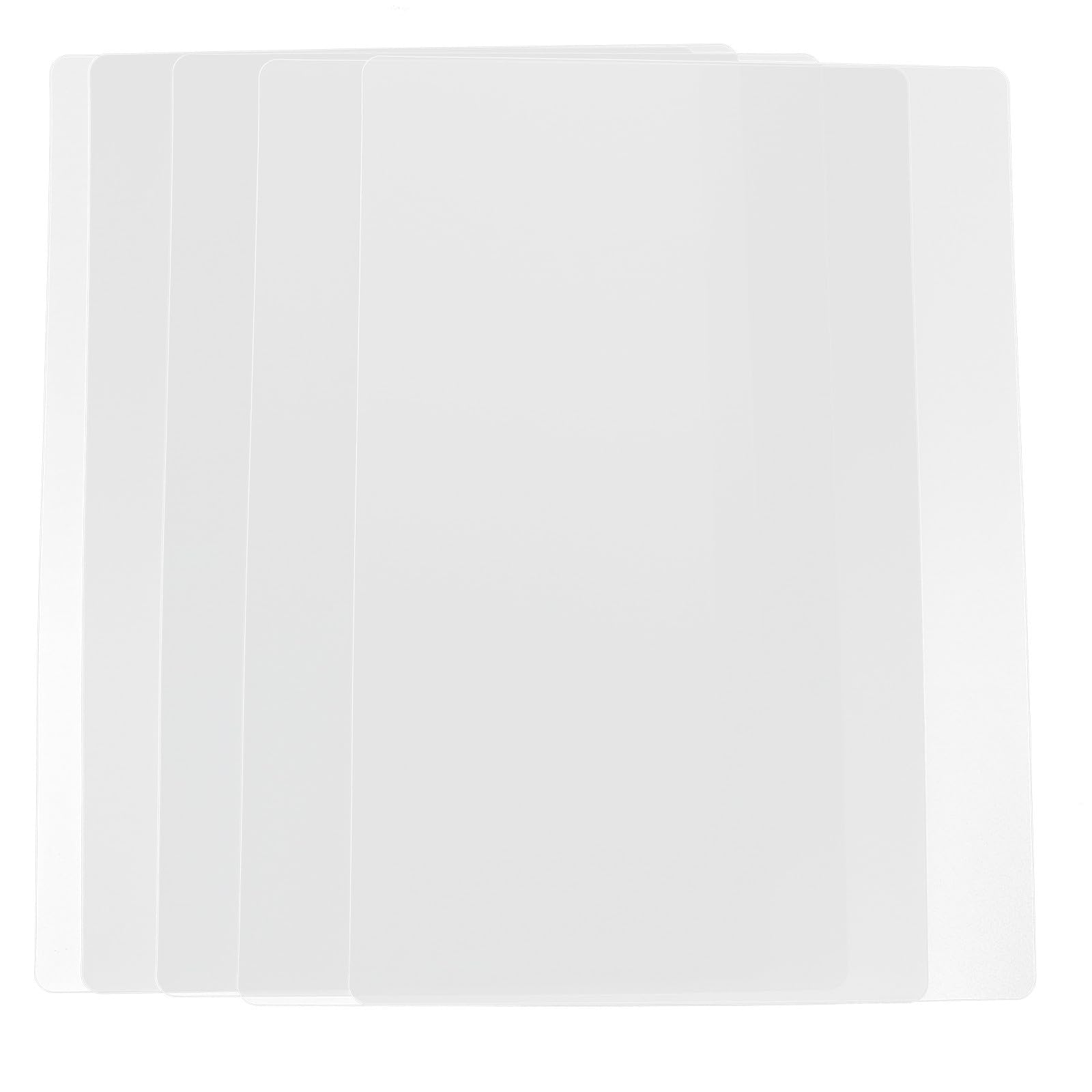 5Pcs A4 Plastic Writing Pads for Students and Office Use, Anti-Slip Exam Desk Mats, Reusable Home and School Writing Boards