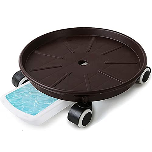 Chariot à plantes à roulettes support pour pots de fleurs type tiroir 30cm