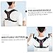 Baluue Adjustable Posture Corrector Belt for Back Support Breathable PU Leather Sitting Posture Brace with Flexible Fit for Men and Women Invisible Humpback Correction Trainer