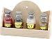 Melody Jane Dollhouse Wall Shelf with Spice Jars Bare Wood Miniature Kitchen Accessory