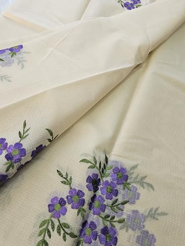 Womens-Kota-Doria-Cotton-Saree-With-Floral-Embroidery-Designe-with-Extra-Contrast-Blouse-MIRZA-1TSES9f Women's Kota Doria Cotton Saree With Floral Embroidery Designe with Extra Contrast Blouse (M.I.R.Z.A.) 1TSES9f