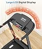 CIIHI Treadmill with Auto Incline - Adjustable Height Handrail 15% Auto Incline Treadmill with 400 lbs Capacity - Foldable Running Machine for Home with APP, Voice Control and Speaker - 8.7 MPH