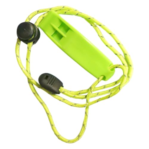 Sifflet de sécurité en Plein air, Grande, sifflet de sécurité de randonnée à décibels élevés et Sangle | Équipement de Camping étanche, Accessoire de Survie Multifonctionnel pour la