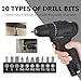 15 Pcs Flexible Drill Bit Extension Set 1/4 Inch Hex Shank Bendable Drill Bit Extension 105 Right Angle Drill 90 Right Angle Screwdriver Bits 10 Short Screwdriver Bits Electric Hand Tool