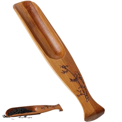 Bamboo Tea Spoon Scoop Shovel Chinese Kung Fu Loose Tea Measure Spoon for Home Teahouse Office