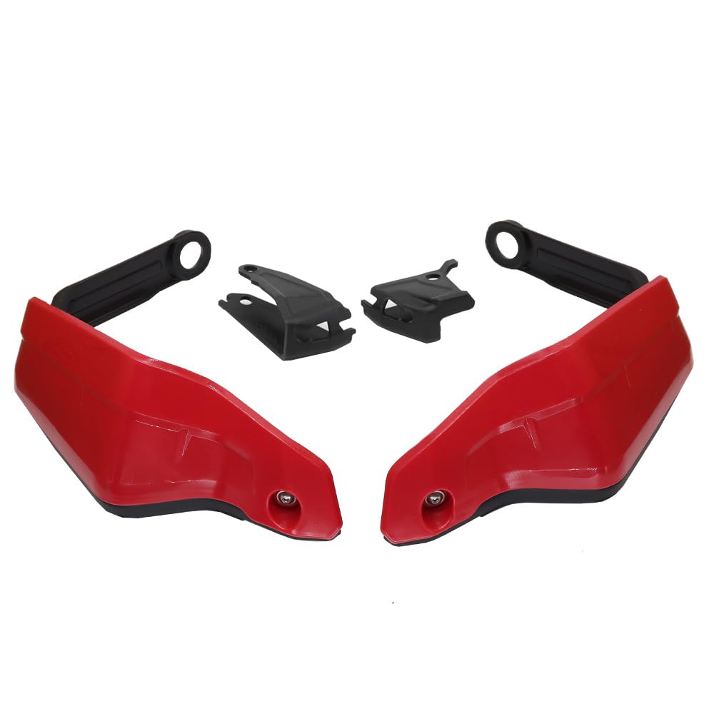 Yctze Moto-protège-Mains ABS Protecteur de Main au Vent à Vent pour CRF1100L Africa Twin 2020 à 2022 avec Matériel de Montage (Rouge)