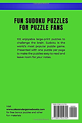 Miniatura 2 de JUST SUDOKU - HARD TO EXTREME - VOL.1 - 102 LARGE-PRINT PUZZLES FUN SUDOKU PUZZLES - 1 PUZZLE PER PAGE
