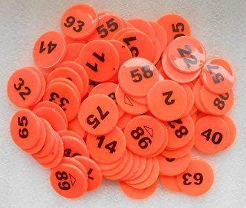 brown leaf Plastic Numeric 1 To 200 Token (Orange)-image-38