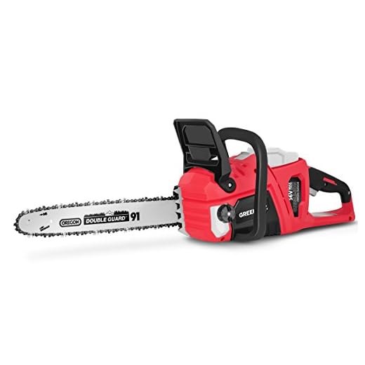GREENCUT GS560L - Motosierra de batería de litio 56V para 2,0Ah/4,0Ah, espada de 16'' Oregon, velocidad de corte hasta 19 m/s, con funda de espada