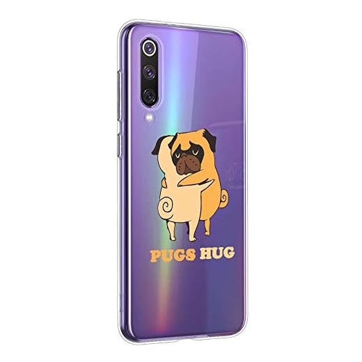 Oihxse Transparente Funda para Google Pixel 3 XL Ultrafina Silicona Suave TPU Carcasa Interesante Perro Patrón Flexible Protectora Estuche Antigolpes Anti-Choque (A9)
