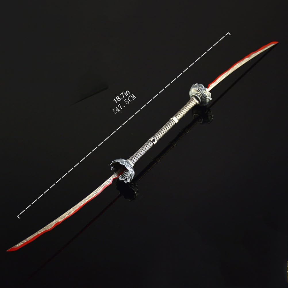 Elden Eleonora's Poleblade,Anime Game Equipment Gift Box 47.5Cm/18.7In All Metal Model with Display Stand Ornaments Cosplay Costume Figure Accessories Mini Home Desktop Decor