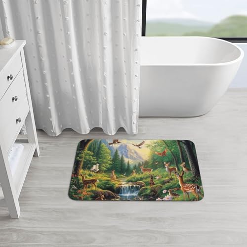 Tapis de bain lavable 50 x 80 cm antidérapant multi-usage pour sol de maison - 6