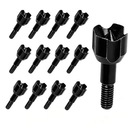 SPG Small Game Broadheads 12PACK - 100 Grain Blunt Arrow Tips Carbon Steel Small Game Arrow Heads Screw-in Crossbow Broadhead Arrow Tips for Stump Shooting Hunting Practice