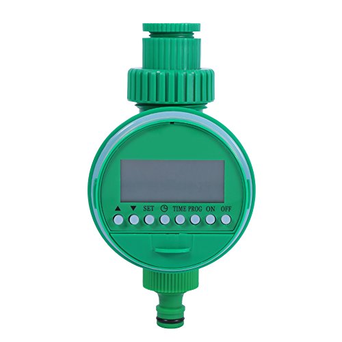 Irrigation Timer Controller,LCD Waterproof Automatic Digital Water Timer Electronic Garden Irrigation Controller Programs
