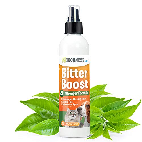 Bitter Apple Spray for Dogs to Stop Chewing - Anti Chew Spray for Dogs to Deter Chewing, Biting on Furniture, Shoes, Clothing - No Chew Spray for Dogs with Tea Tree Oil for Pet Hot Spots