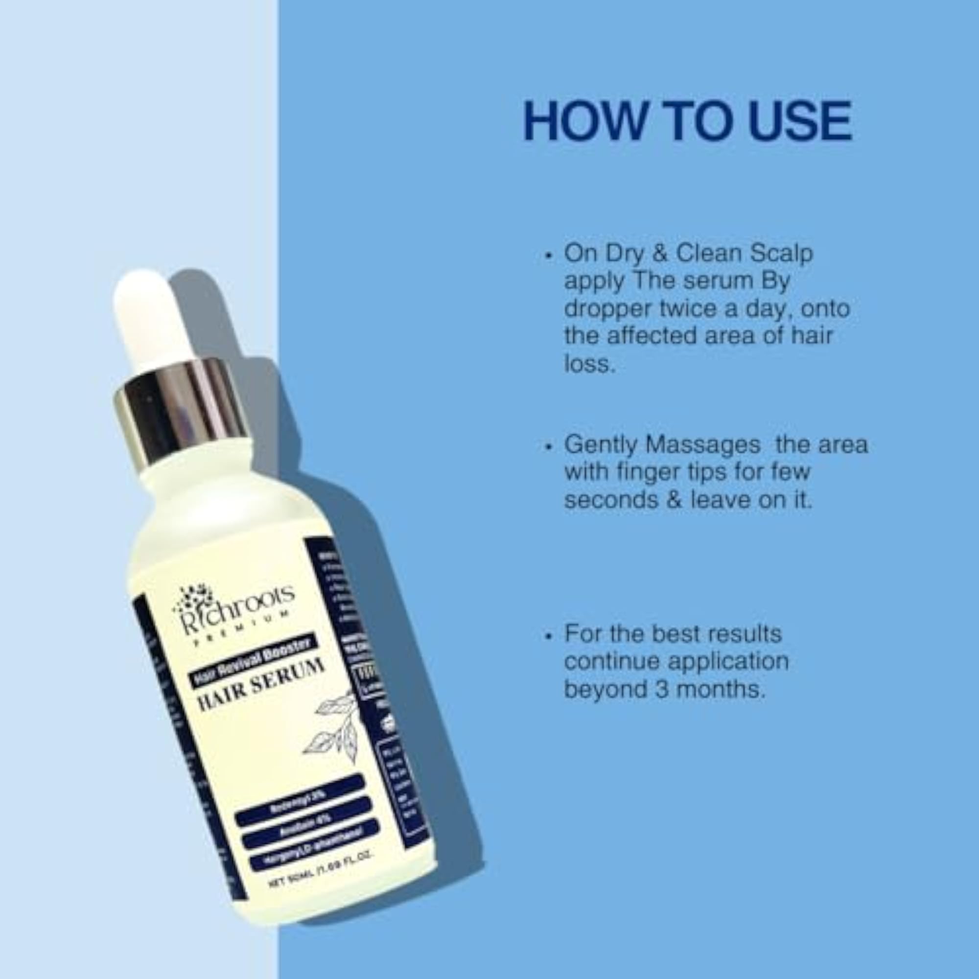 Advanced Hair Growth Serum 50ml, Controls Hair Fall