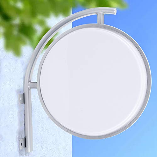 YNAADYH Caja de luz LED redonda de 40 cm, caja de luz LED, redonda, doble cara, letrero luminoso, publicidad luminosa, 40 cm, lámpara publicitaria LED