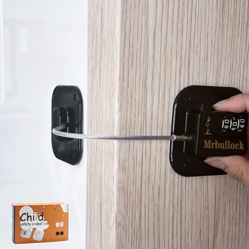 Refrigerator Lock Fridge Locks for Kids Keyless Child Safety Cabinet Locks for Cabinets Closets Drawers Window Electrical Appliances