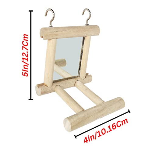 KSK-1-Pcs-Birds-Toy-for-CageParrot-Hanging-Swing-with-MirrorNatural-Wooden-Play-Toys-Pet-Bird-Cage-Accessories-with-Metal-HookSmall