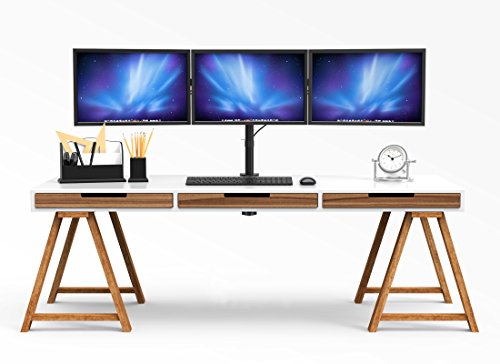 Support Écran PC Triple Articulé et Réglable en Hauteur BONTEC - 8