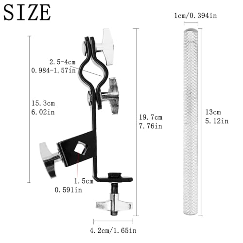 Clip tambourine réglable pour éliminer les vibrations de fixation