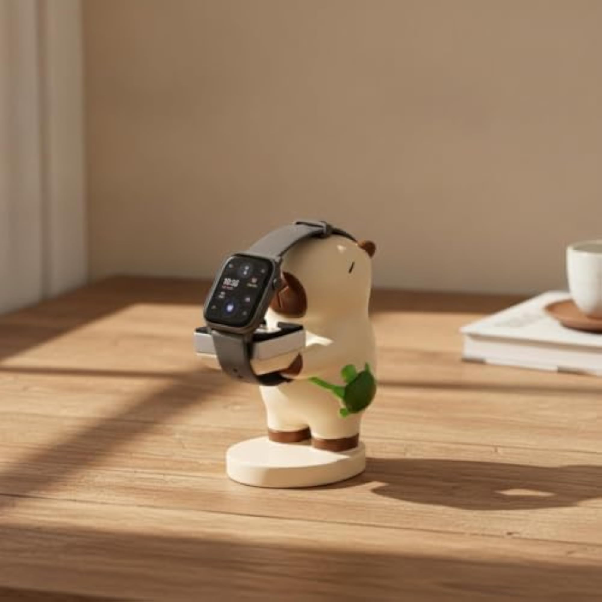 Charging Station Watch Stand with Playful Capybara Design
