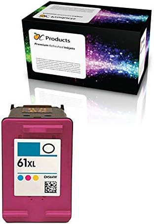 OCProducts Cartucho de tinta de repuesto para HP 61XL Color para impresoras Deskjet 1010 3050 2540 2050 Envy 4500 5530 Officejet 2620 (1 color)