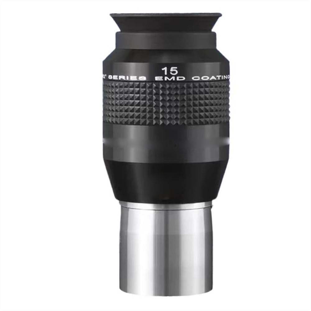 Ocular de 15mm para telescopio astronómico con gran angular de 52 grados y 1.25 pulgadas 4