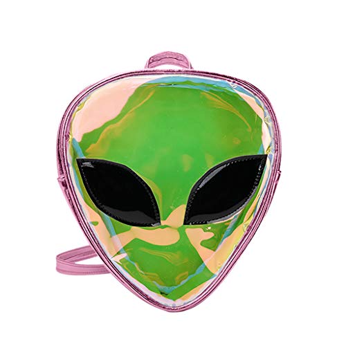 Bolsa de hombro transparente para mujeres y niños, mochila para teléfono o cabeza de bebé, rosa, Talla única