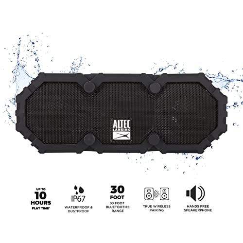 Altec Lansing Mini Lifejacket 2 - Ip67 Waterproof Floating Bluetooth Speaker For Pool And Travel, Shockproof And Snowproof Portable Speaker For Outdoor, 30Ft Range And 10 Hour Playtime #TOP2