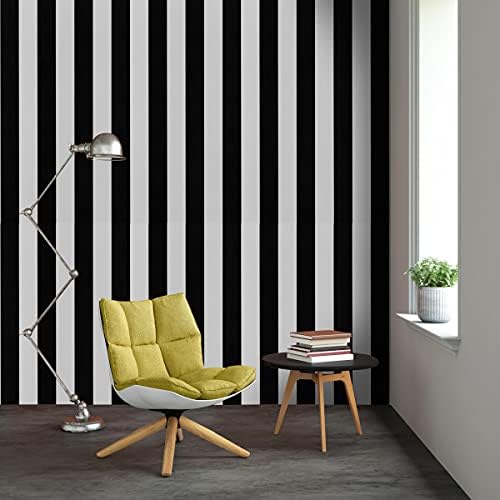 VANISA Striped Blue White Wallpaper Watercolor Contact Paper 44×500cm Peel and Stick Wallpaper Self Adhesive Wallpaper Removable Contact Paper Decorative Wallpaper Wall Bedroom Cabinets Covering