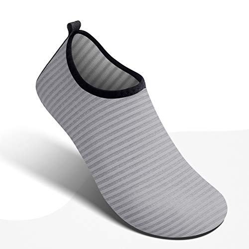Image of SIMARI Water Shoes for Women Men Swim Aqua Socks Beach Pool Essentials Barefoot Surf River Boat Kayak Sea Yoga Sand Exercise Sport Accessories Breathable Quick-Dry Adult Youth Kid Size SWS001