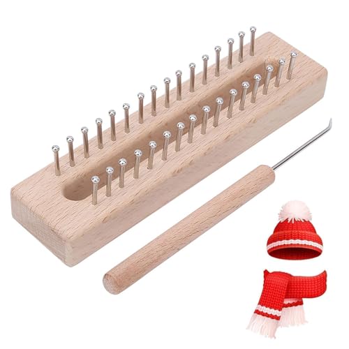 Holz-Strickrahmen, mit Ellbogen-Häkelnadel, rechteckiges...