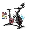 Yesoul Black Exercise Bike for Home,Smart White Cycling Bike Magnetic Stationary Bike, Low Noise Indoor Cycling Bike for Home Gym Electric Stationary Bike with Tablet Mount & Comfortable Seat Cushion for Women Apartment Workout Bike for Fitness