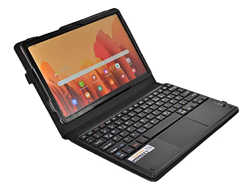 MQ für Galaxy Tab A7 10.4 - Bluetooth Tastatur Tasche mit Multifunktions-Touchpad für Samsung Galaxy Tab A7 | Tastatur Hülle für Galaxy Tab A7 LTE SM-T505 WiFi T500 | Tastatur Deutsch QWERTZ Cover