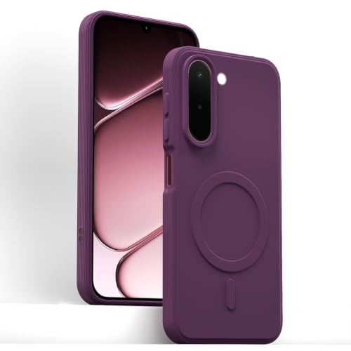 Image of Outlouders Back Cover for OnePlus N6x | Soft Matte Silicone | Slim Fit | Magnetic-Safe Logo Design (Magnetic-Safe Not Compatible) | Shockproof | Camera Protection Bumper Case (Purple)
