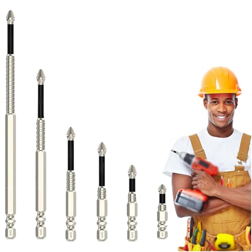 2025 K5 Impact Resistant Non Slip Bit, Fixions Tools Drill Bits Set, Puntas MagnéTicas Para Taladro, High Magnetic Screwdriver Drill Bit Set for Dry Wall, Sheetrock (1)