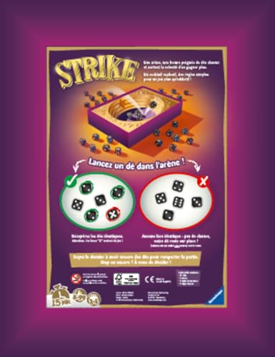 Ravensburger Strike Jeu d'ambiance Jeu de dés Famille ou Entre Amis de 2 à 5 Joueurs à partir de Mixte 26572 Version française - vue 2