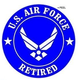 Airforce Wings USAF - Window Bumper Locker Sticker.