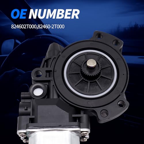 Image of HiSport 824602T000 Front Right Passenger Side Power Window Lift Motor Compatible with Kia Optima 2011-2015 2 Pins