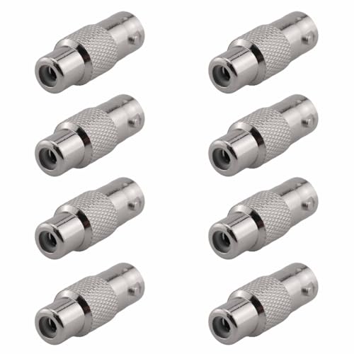 Adaptadores BNC a RCA de metal con blindaje antiinterferencias para vídeo nítido de TV