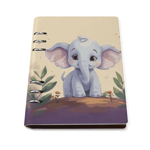 Cuaderno de hojas sueltas A5 para escribir diarios en cualquier lugar
